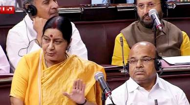 Sushma Sawaraj, V K Singh, Oppostion parties, breach of privilege motion, Sushma Swaraj breach of privilege motion, Bandung conference, Rajya Sabha news, India news