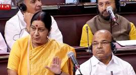 PM Modi in Rajya Sabha Sushma Swaraj, Parliament, breach of privilege, Congress,india news, indian express news