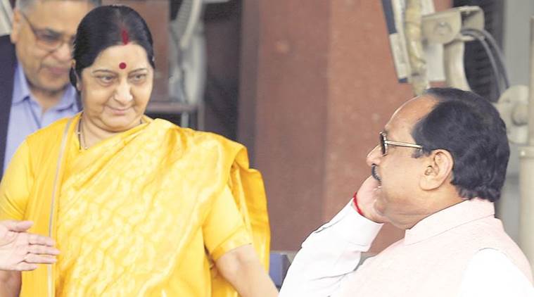  Doklam standoff, Sushma Swaraj, Rajya Sabha, Opposition, Sushma Swaraj privilege motion, Parliament, India foreign policy, Anand Sharma, India news, Indian Express