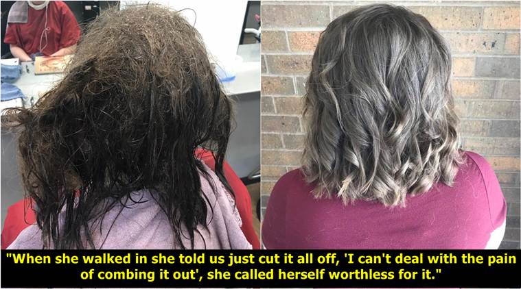 CUT IT ALL OFF': Hairdresser helps teen girl fighting depression in the  most beautiful way | Trending News,The Indian Express