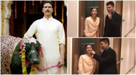 toilet ek prem katha, toilet ek prem katha akshay kumar, toilet ek prem katha poster, toilet ek prem katha karan johar, toilet ek prem katha alia bhatt, karan johar alia bhatt, toilet ek prem katha bollywood promotions, toilet ek prem katha film