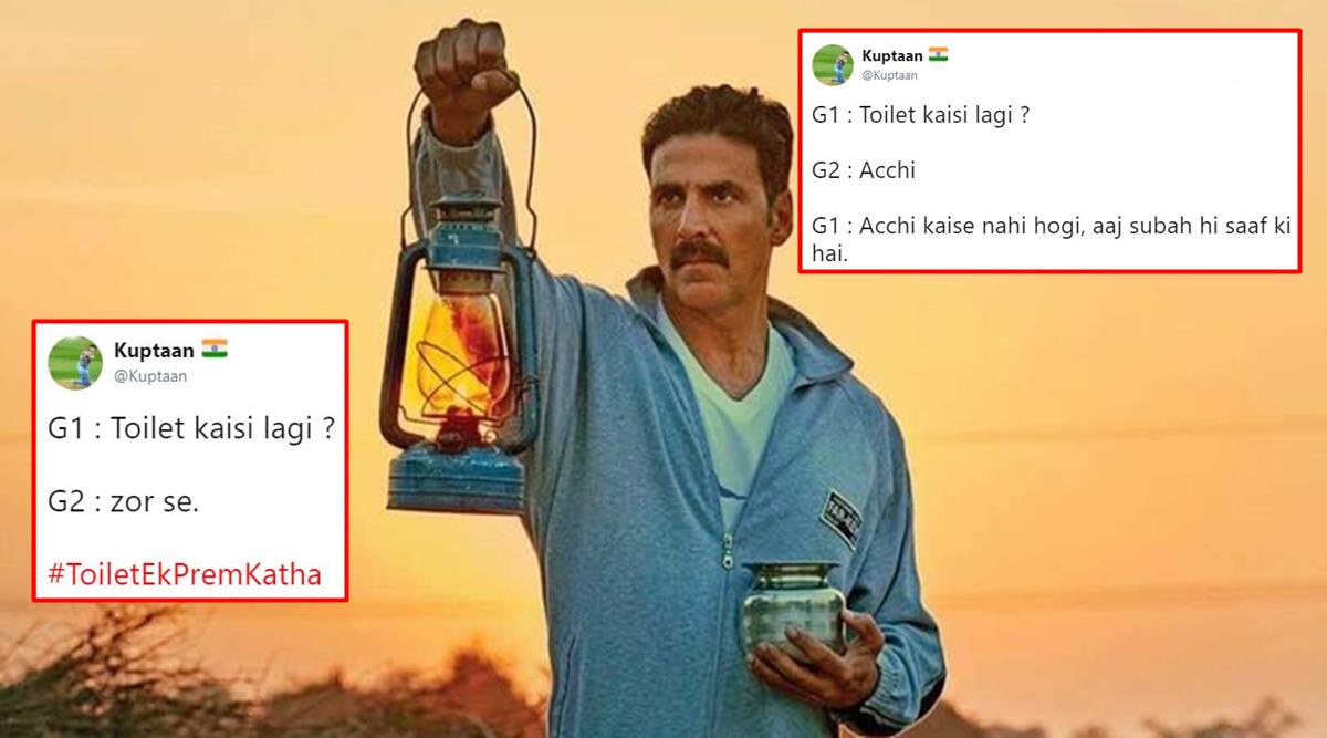 toilet ek prem katha, toilet, akshay kumar, akshay kumar toilet, toilet twitter reactions, toilet review, toilet movie review, toilet audience reactions, toilet jokes, twitter toilet jokes, indian express, indian express news