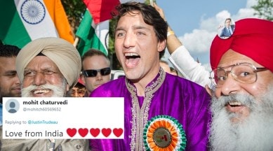 justin trudeau, justin trudeau canada india day, justin trudeau kurta pyjama, justin trudeau india day canada pictures, justin trudeau pictures viral, justin trudeau latest news, justin trudeau india, indian express, indian express news