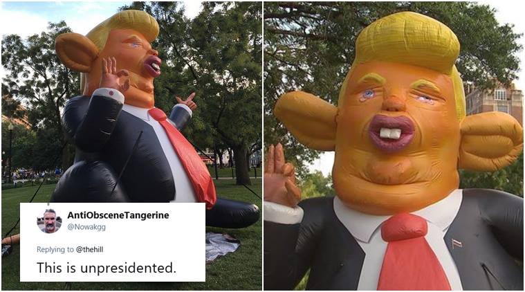 After Trump Chicken Giant Inflatable Trump Rat Placed Near White House