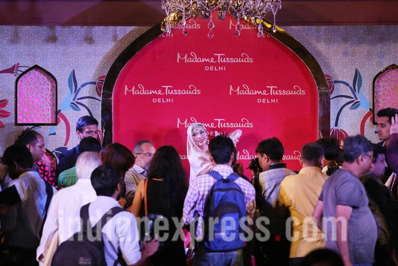 madhubala, madame tussauds, madame tussauds madhubala, madhubala waz figure pics, madhubala wax statue pics