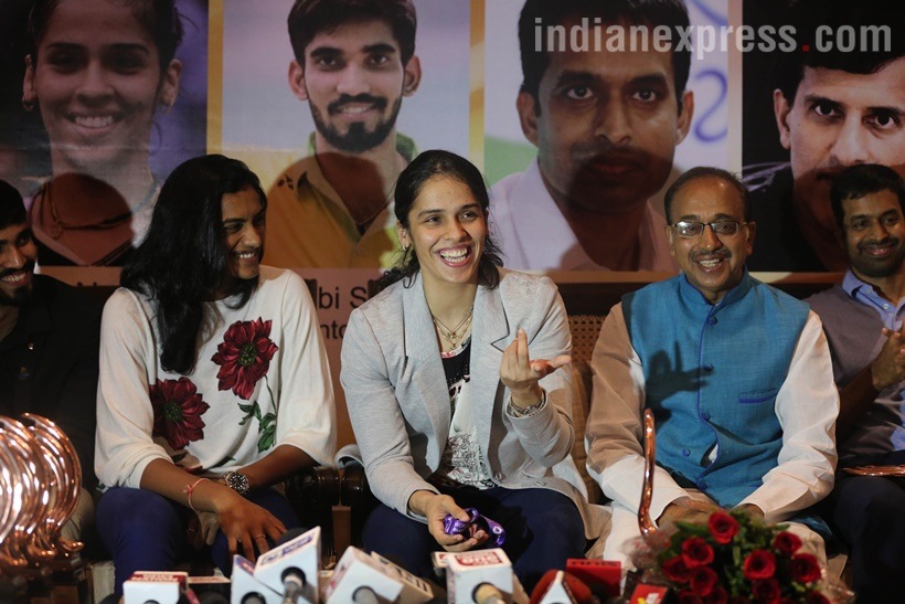 pv sindhu, saina nehwal, kidambi srikanth, p gopichand, world badminton championships, vijay goel, badminton, indian express