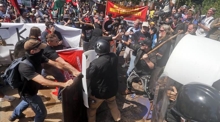 donald trump, Charlottesville violence, virginia violence, us race riots, white people, us violence, trump white supremacists, ku klux klan, white nationalism, indian express news