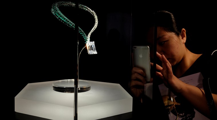 diamond, flawless diamond, auction, Geneva, Switzerland, 163.41-carat diamond, de GRISOGONO, Founder Fawaz Gruosi, Christie's, Rahul Kadakia, International Head of Christie's, gem, expensive jewellery, Indian express Indian express news