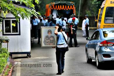 arjan singh, air force marshal, arjan singh last rites, arjan singh funeral, iaf marshal funeral ceremony delhi, brar square delhi, indian express