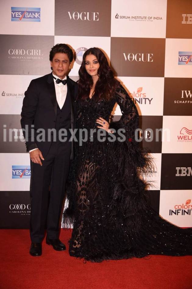 Shah Rukh Khan Aishwarya Rai Bachchan, VOGUE, VOGUE award night,