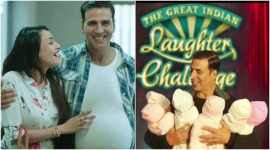 akshay kumar, akshay kumar pregnant, akshay kumar twitter, akshay kumar six babies, akshay kumar great indian laughter challenge,