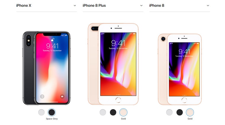 iphone 8 series list