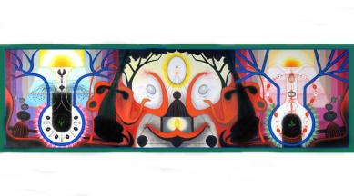 manu parekh, art and culture, manu parekh artist, manu parekh paintings, manu parekh acrylic, indian express, indian express news