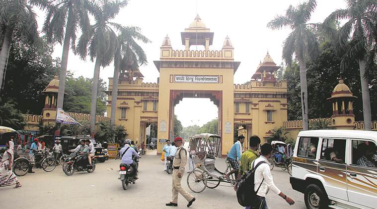 Banaras Hindu University, BHU, BHU students clean toilet, BHU professor, BHU professor punishment, Indian express