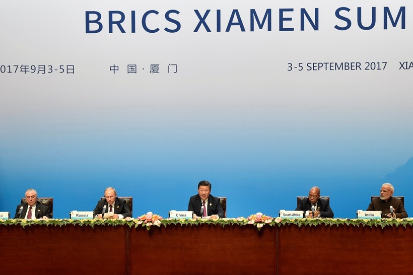 brics summit 2017, brics summit pics, brics summit photos, brics summit images, pm modi, modi pics, modi at brics images, brics 2017 summit, brics summit china, xiamen, russia, vladimir putin, xi jinping, jacob zuma, south africa, india, brazil, world news, indian express