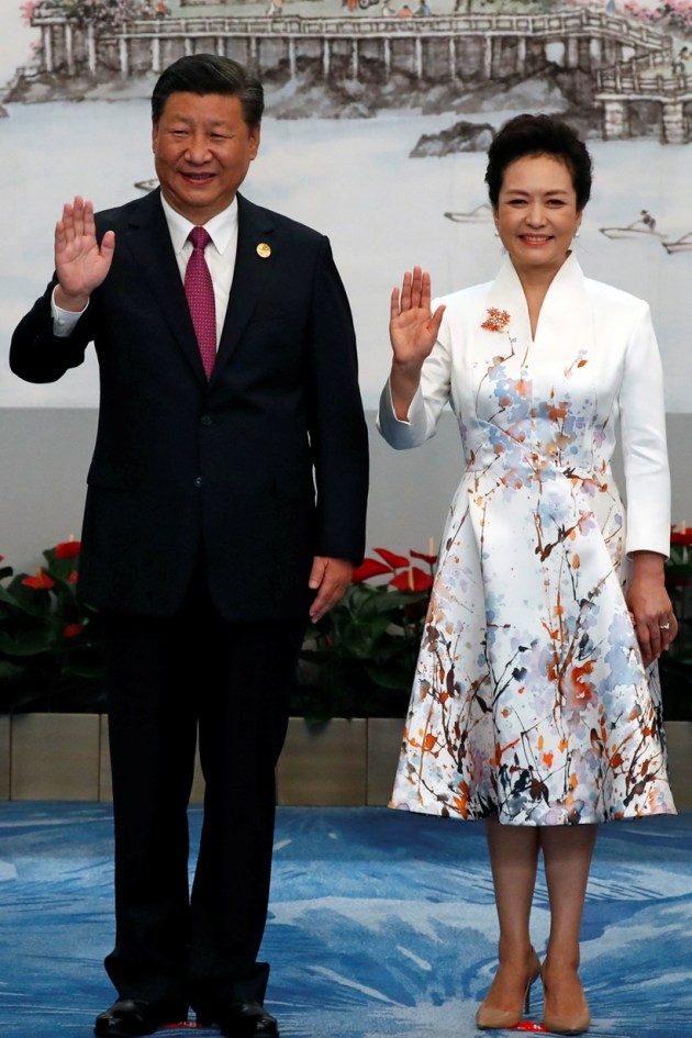 brics summit 2017, brics summit pics, brics summit photos, brics summit images, pm modi, modi pics, modi at brics images, brics 2017 summit, brics summit china, xiamen, xi jinping, india, xi jinping wife, china first lady, indian express