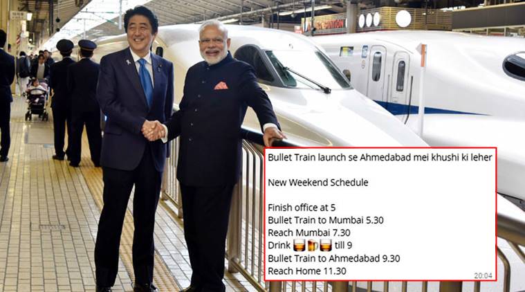 bullet train, bullet train ahmedabad mumbai, bullet train modi shinzo abe, bullet train jokes