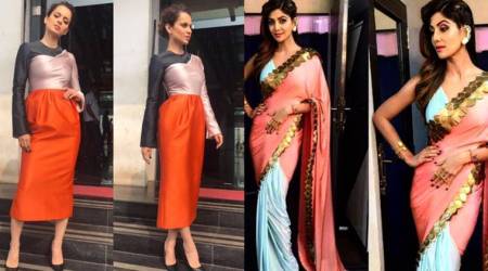 navratri 2017, navratri 2017 colours, navratri colours, navratri chaturthi Orange, Navratri fashion, Bollywood fashion, Navratri dresses, Orange dress, orange saree bollywood, indian express, indian express news