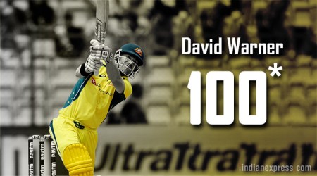 david warner, warner hundred, india vs australia