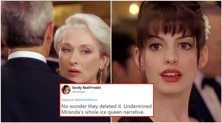 This 'The Devil Wears Prada' deleted scene brings DRAMATIC change to the  plot, and Twitterati can't digest it | Trending News,The Indian Express