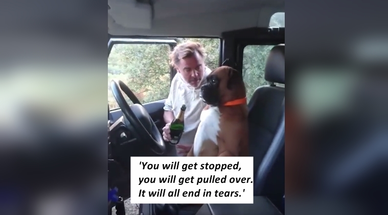 VIDEO: Man giving his DOG a lesson in DRUNK DRIVING is the funniest ever! |  Trending News,The Indian Express
