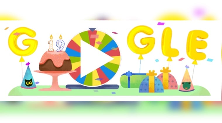 Google marks its 19th birthday with Google birthday surprise spinner