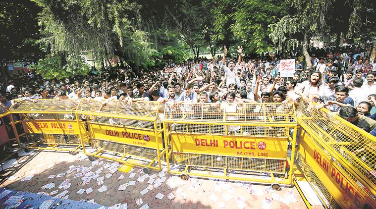 NSUI’s presidential candidate, DU polls, Shaheed Bhagat Singh, P Chidambaram, DUSU, delhi news, indian express news 