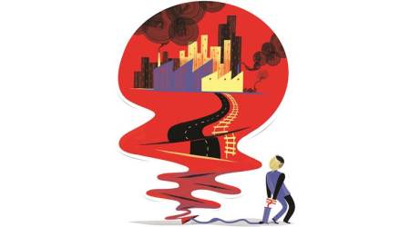 slowing economy, economy growth, economy fiscal 2017, gdp, growth revival, demonetisation, fiscal deficit, pm modi, economic advisory council, eac, indian express