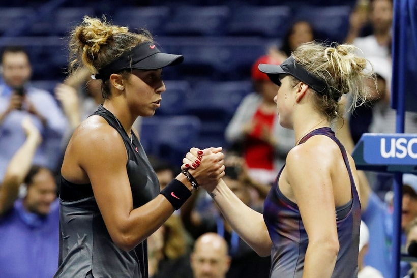 US Open semifinal, US Open 2017, Madison Keys, Coco Vandeweghe, Kaia Kanepi, Elina Svitolina, Elina Vesnina, tennis, indian express