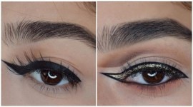 reverse eyeliner, reverse cat eyeliner, cat eyeliner, eye makeup trend, eye makeup, wavy eyebrows, wavy lips, squiggly eyebrows, squiggly lips, makeup trends, weird makeup trends, indian express, indian express news