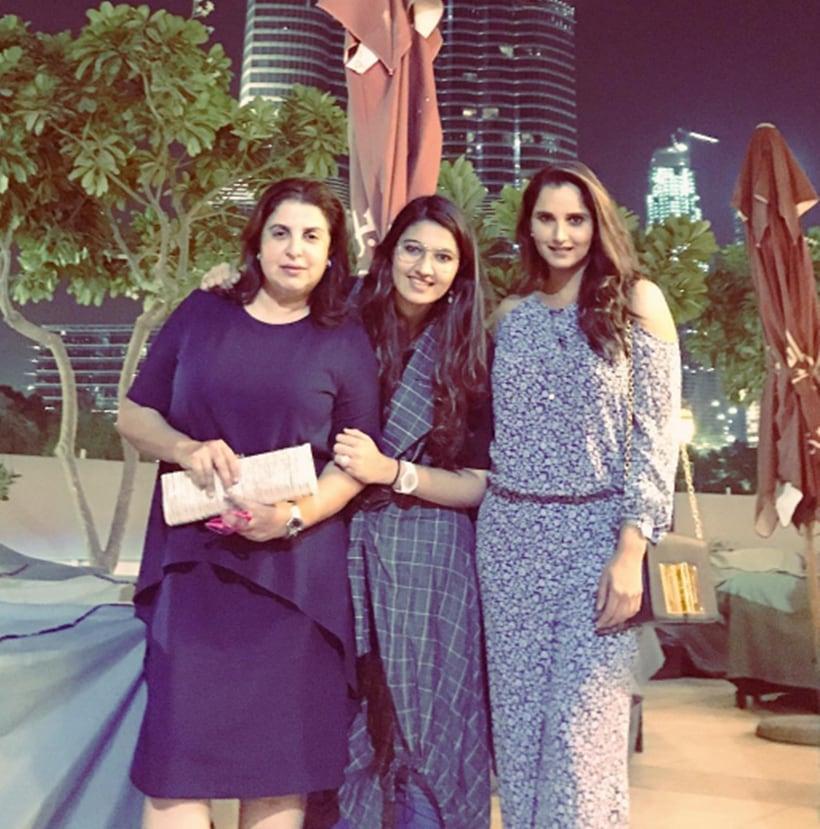 Farah Khan, Sania Mirza, Huma Qureshi, farah sania, farah dubai holiday, farah khan photos