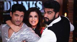 farhan farah arjun 759 farah khan, lip sing battle, farhan akhtar, arjun kapoor, farah khan lip sing battle, farah khan farhan akhtar, farah khan arjun kapoor, farah khan lip sing battle photos, lip sing battle sets