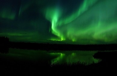 Northern lights, green northern lights, aurora lights, green aurora lights, European Space Agency, Canada, space agency, astronaut Paolo Nespoli, Paolo Nespoli, Aurora Borealis light, time-lapse, Indian express, Indian express news
