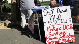 Shut Down Milo Yiannopoulos, UC berkley, university of California, berkley campus, world news, indian express