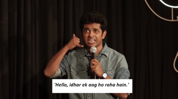 hindi, struggle with hindi, comedian on struggle with hindi, naveen richard, indian express, indian express news