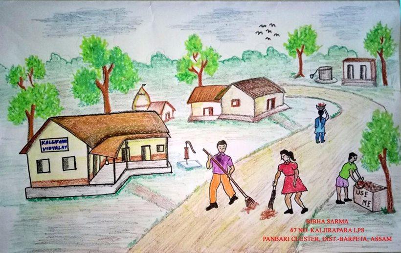 Online painting & essay competitions on Day 6 of Gandagi Mukt Bharat –  Swachh Bharat (Grameen