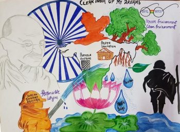 350px x 257px - From Kameng to Kanker, paintings by children depicting Swachh ...
