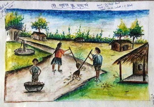 From Kameng to Kanker, paintings by children depicting Swachh Bharat