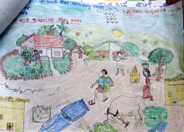 Swachh Bharat, Swachh Bharat painting contest, Swachh Bharat anniversary, Swachh Sankalp Swachh Siddhi painting competition, cleanliness campaign, east kameng, Chhattisgarh Kanker district, indian express