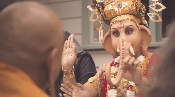 Lord Ganesha, Lord Ganesha advertisement, Lord Ganesha consuming meat ad, Meat and Livestock Australia, world news, indian express news