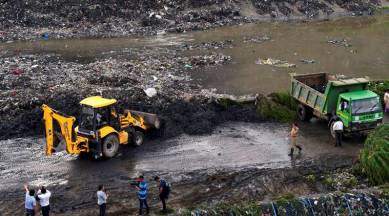 Ghazipur landfill collapse, Delhi LG garbage collapse, Anil Baijal, Delhi garbage, Ghazipur landfill, India news, Indian Express