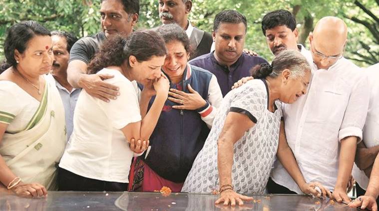 Gauri Lankesh, Gauri Lankesh murder, Journalist murder, RSS condemns Lankesh murder, RSS, Indian Express, India News