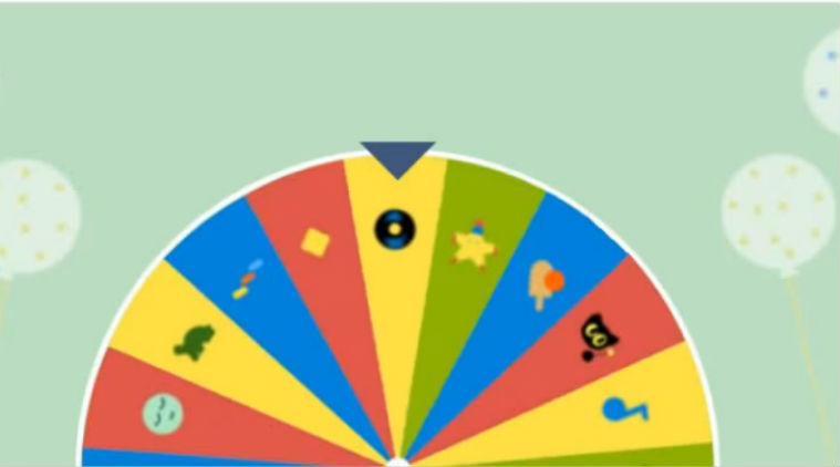 Google 19th birthday Surprise Spinner doodle How to play