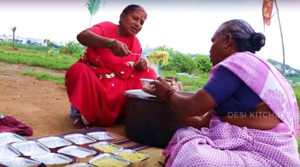 grandma, maggi, 100 packets of maggi, grandma cooks maggi, grandma maggi video, 100 maggi noodles packets, indian express, indian express news