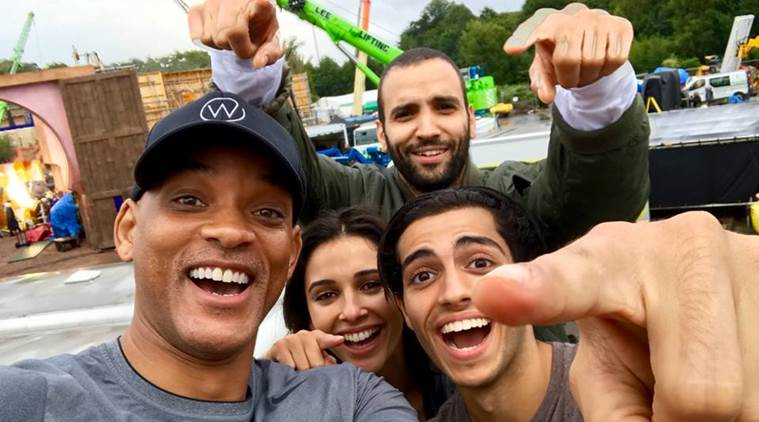 Will Smith, Mena Massoud and Naomi Scott’s Aladdin goes on floors