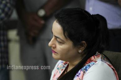 Honeypreet, Gurmeet Ram Rahim Singh, Honeypreet Insaan, Haryana police, Dera Sacha Sauda, Honeypreet caught, Honeypreet case, indian express news, india news