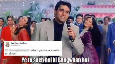 Hum saath saath hain song yeh to sach hai ki bhagwan hai, yeh to sach hai ki bhagwan hai, hum sath sath hai song, memes from yeh toh sach hai ki bhagwan hai, twitter memes, twitter, Indian express, Indian express news