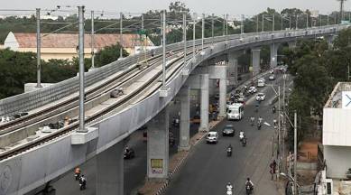 Hyderabad metro, Hyderabad metro first phase, First phase of hyderabad metro, Hyderabad news, Indian express news