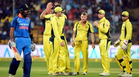india vs australia, bangalore odi, fourth odi, david warner, aaron finch, virat kohli, ms dhoni, Ajinkya Rahane, Rohit Sharma, Kedar Jadhav, cricket news, sports news, indian express