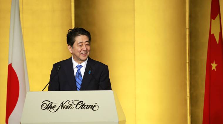 Shinzo Abe , Japan-China ties, Japan-China ties anniversary, Chinese President Xi Jinping , North Korea Nuclear threat, World News, Indian Express News